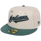 Cleveland Indians MLB Cream Lichen New Era 59FIFTY