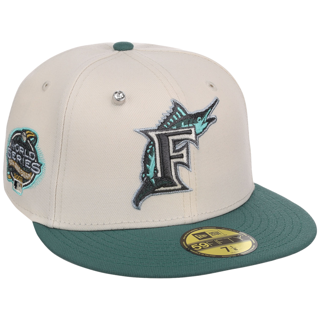 Florida Marlins MLB Cream Lichen New Era 59FIFTY