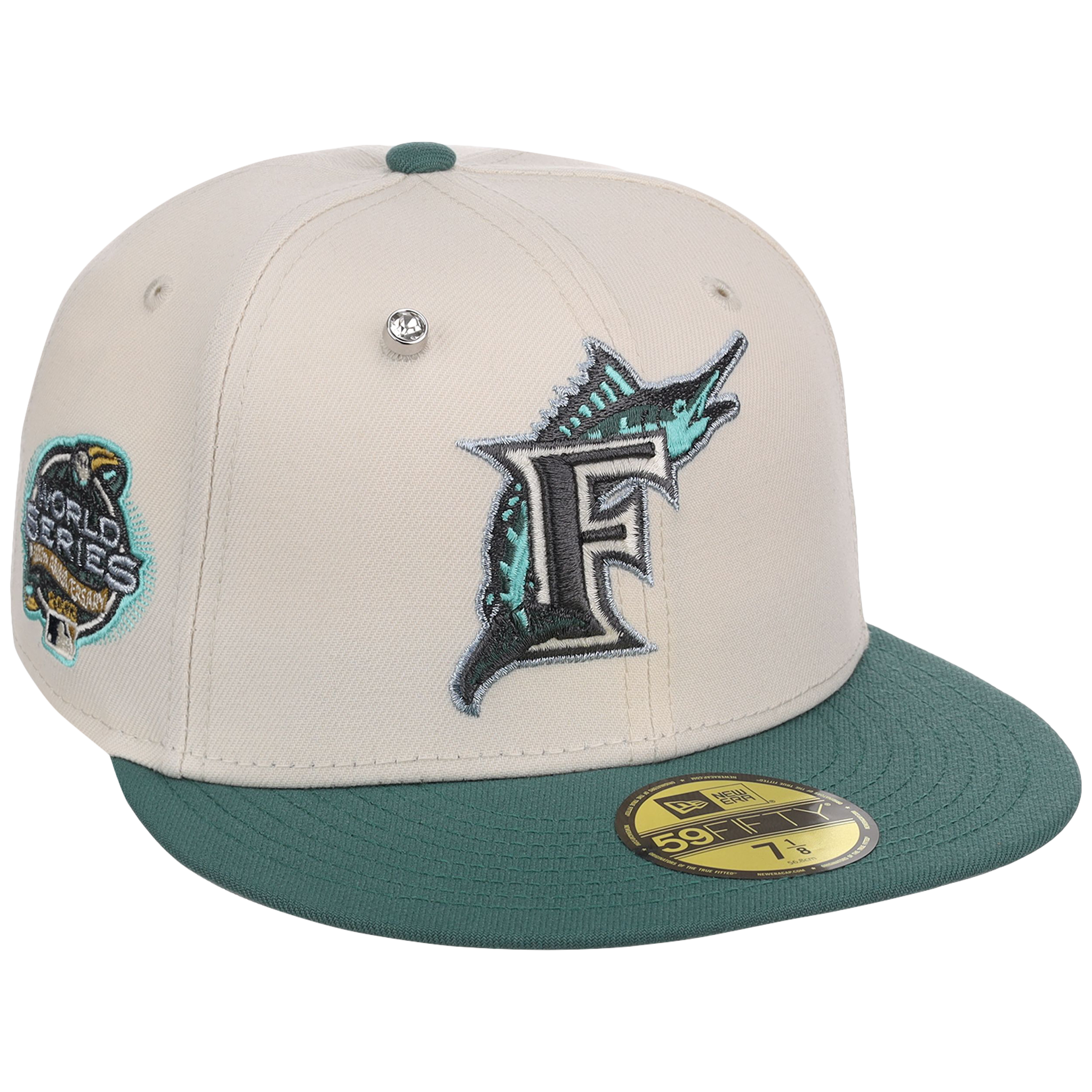 Florida Marlins MLB Cream Lichen New Era 59FIFTY