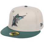 Florida Marlins MLB Cream Lichen New Era 59FIFTY