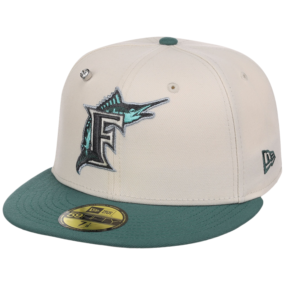 Florida Marlins MLB Cream Lichen New Era 59FIFTY