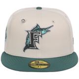 Florida Marlins MLB Cream Lichen New Era 59FIFTY