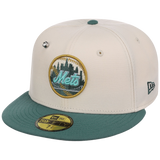 New York Mets MLB Cream Lichen New Era 59FIFTY
