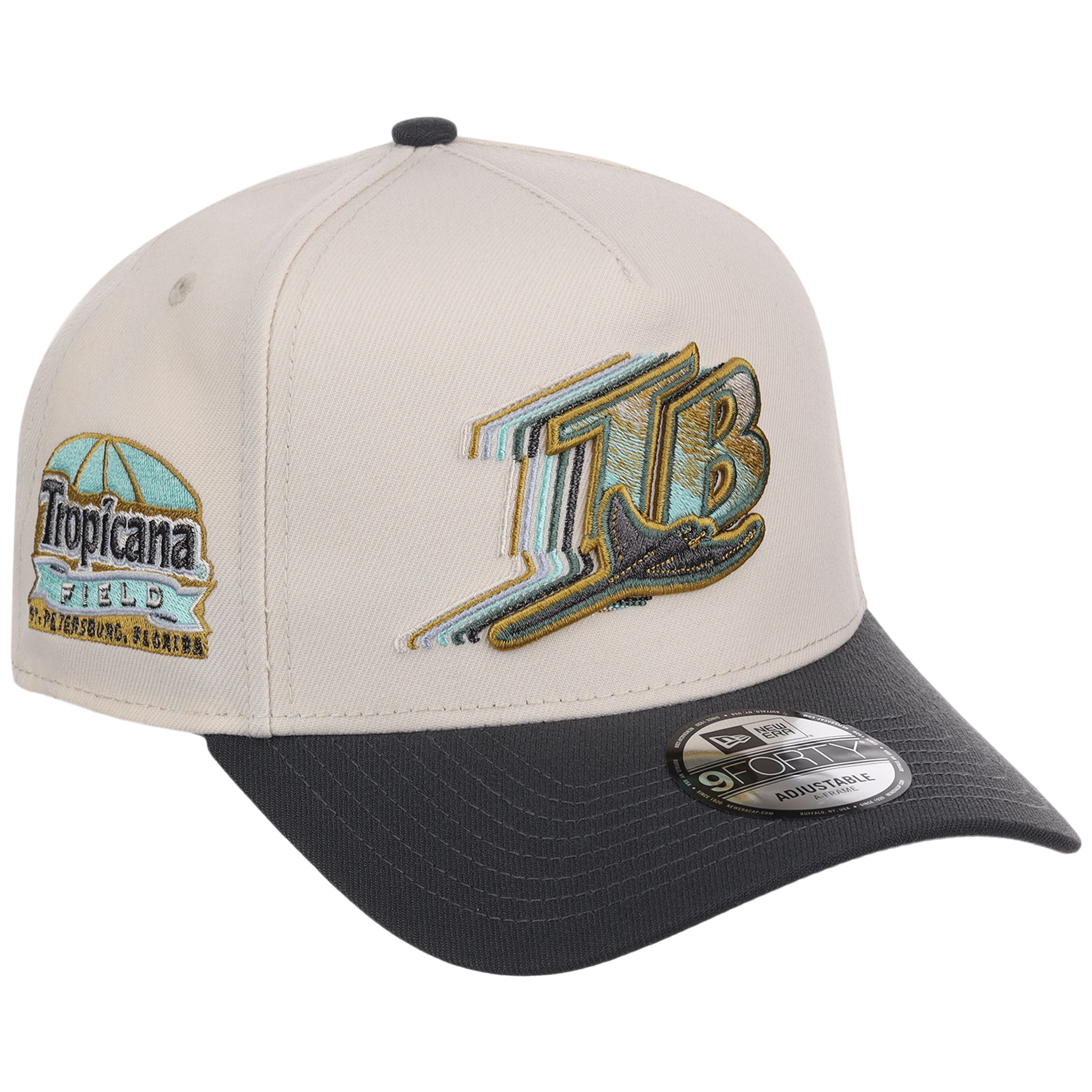 Tampa Bay Rays MLB Cream Clouds New Era 9FORTY
