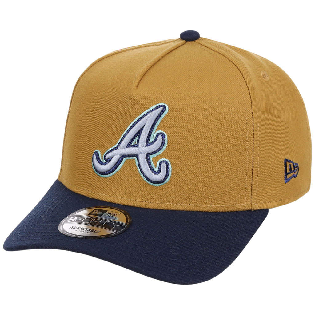 Atlanta Braves MLB Dusted Navy New Era 9FORTY