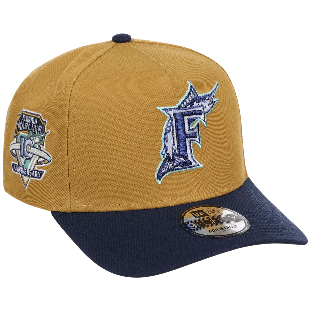 Florida Marlins MLB Dusted Navy New Era 9FORTY