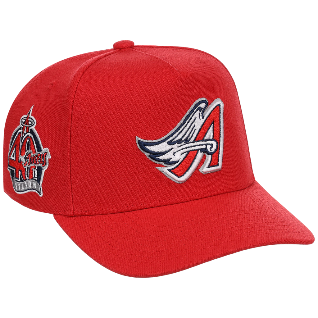 Anaheim Angels Mitchell & Ness MLB 'Era Flip' Heritage Series Pro Pinch - Red/Red