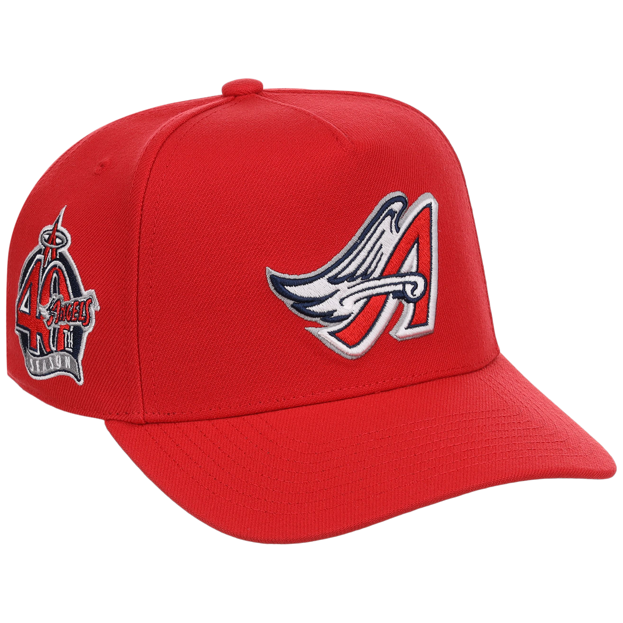 Anaheim Angels Mitchell & Ness MLB 'Era Flip' Heritage Series Pro Pinch - Red/Red