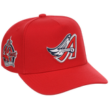 Anaheim Angels Mitchell & Ness MLB 'Era Flip' Heritage Series Pro Pinch - Red/Red