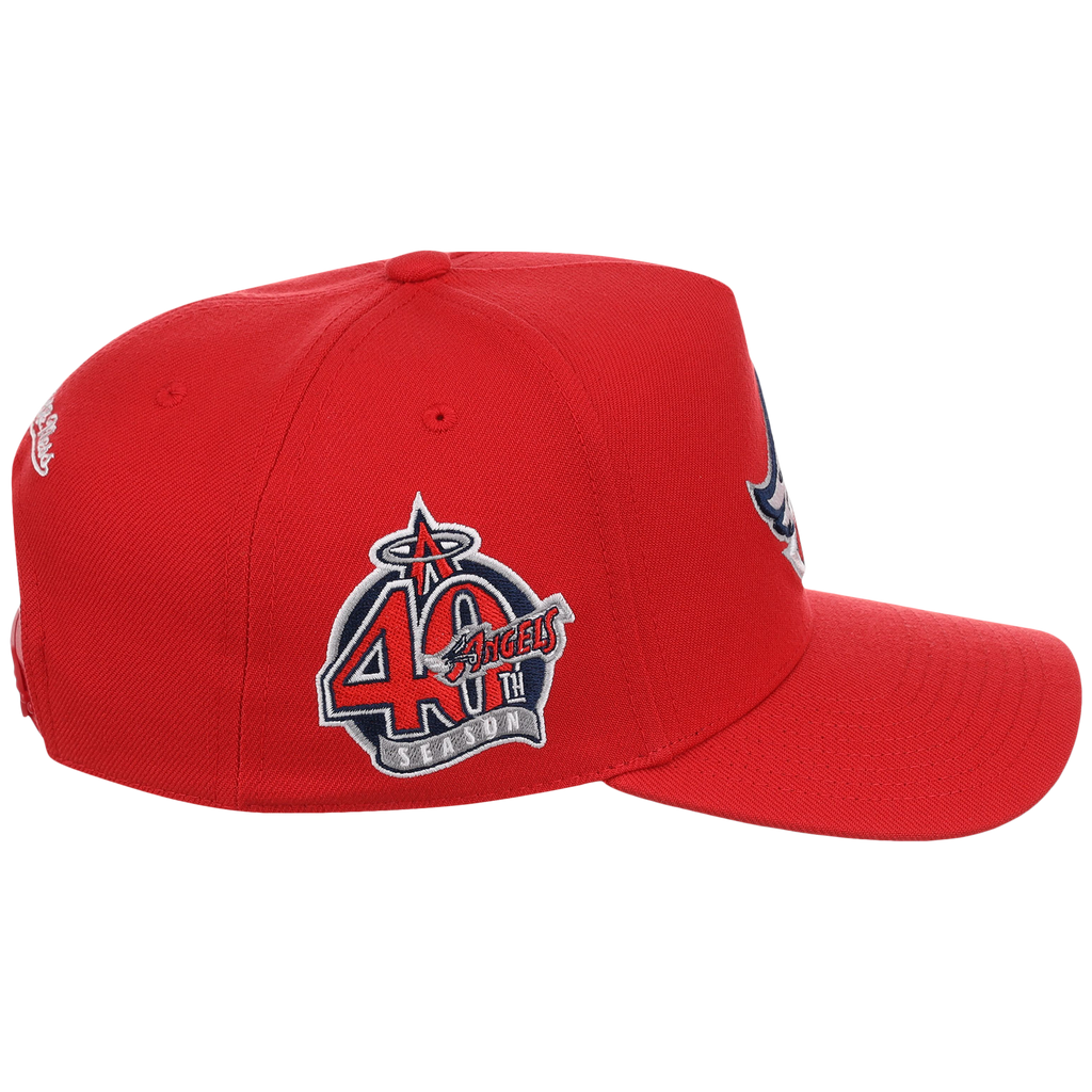 Anaheim Angels Mitchell & Ness MLB 'Era Flip' Heritage Series Pro Pinch - Red/Red