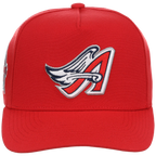Anaheim Angels Mitchell & Ness MLB 'Era Flip' Heritage Series Pro Pinch - Red/Red