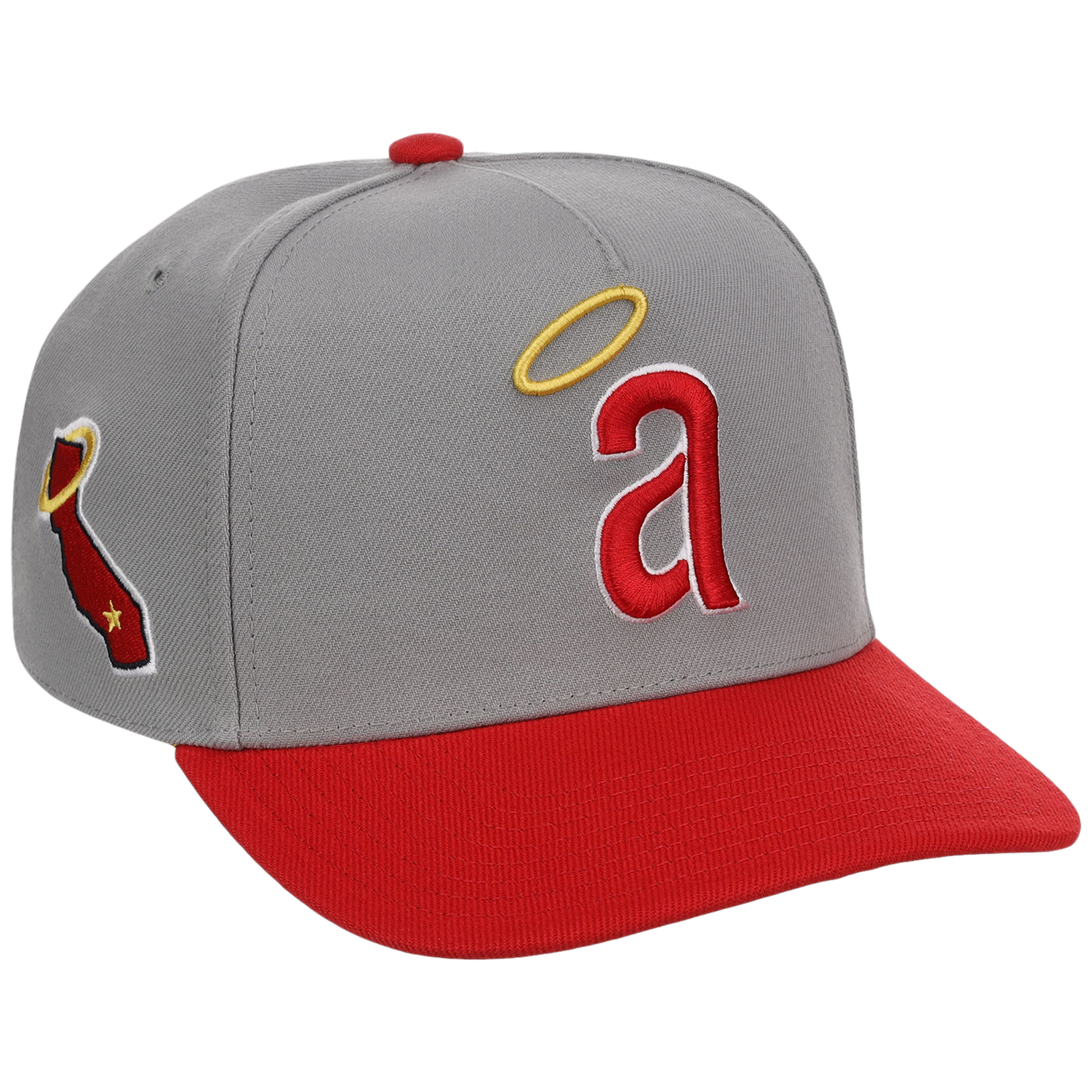 California Angels Mitchell & Ness MLB 'Era Flip' Heritage Series Pro Pinch - Gray/Red