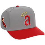 California Angels Mitchell & Ness MLB 'Era Flip' Heritage Series Pro Pinch - Gray/Red
