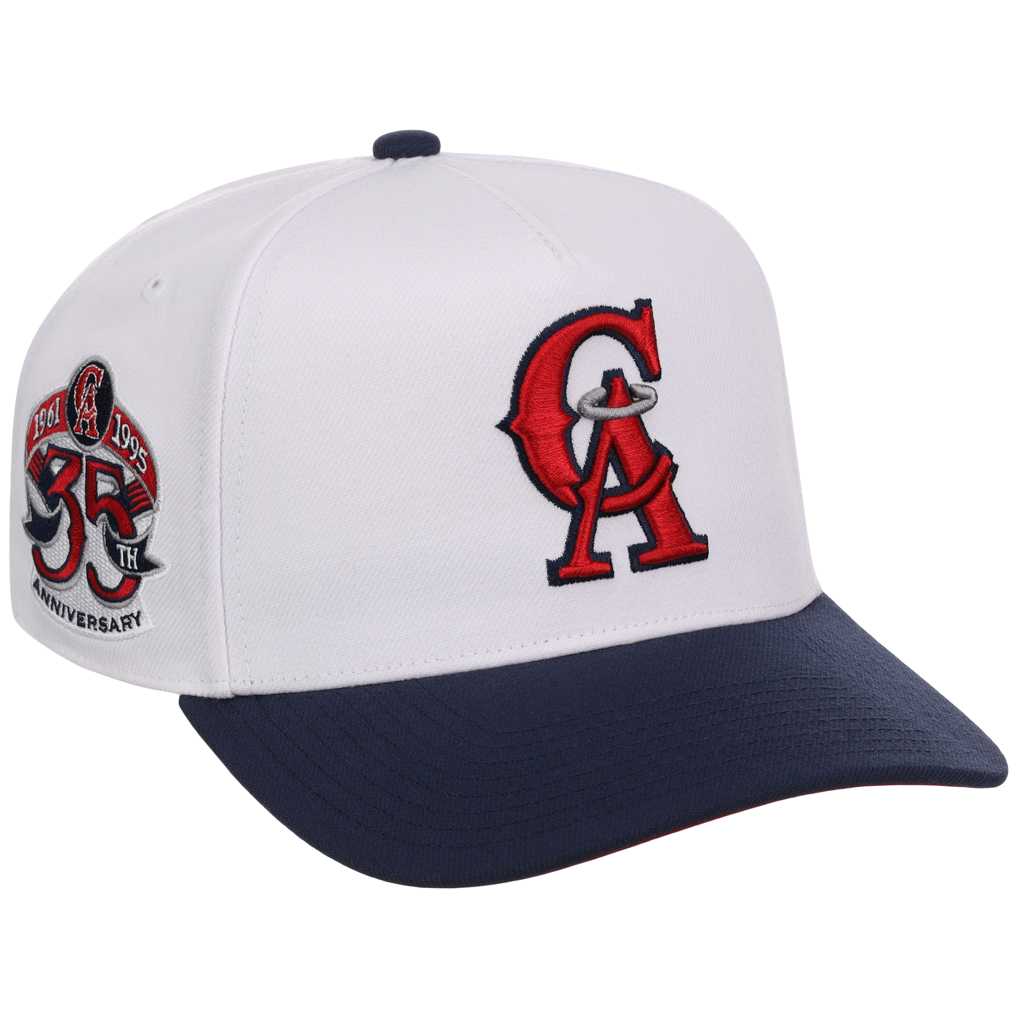 California Angels Mitchell & Ness MLB 'Era Flip' Heritage Series Pro Pinch - White/Navy