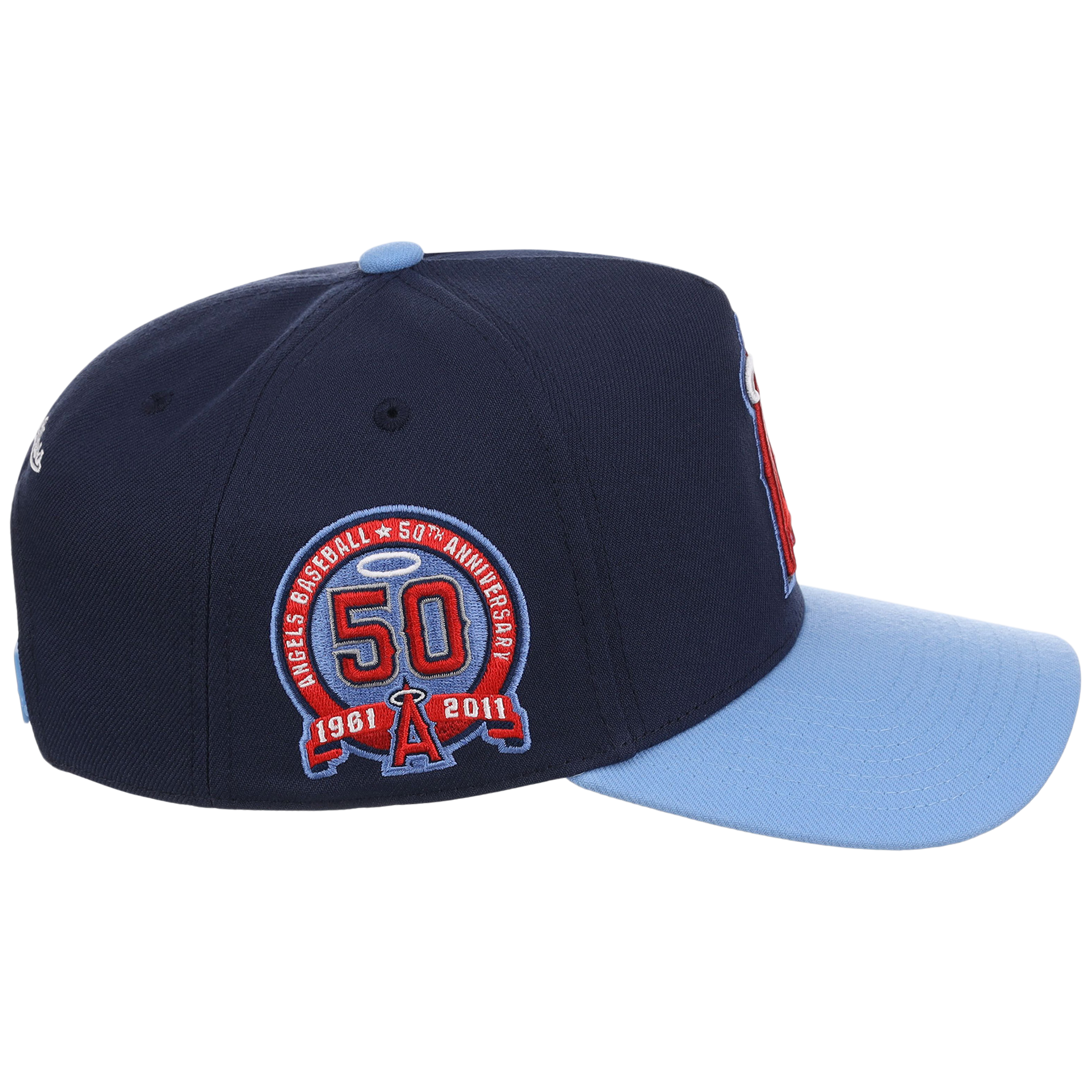 Anaheim Angels Mitchell & Ness MLB 'Era Flip' Heritage Series Pro Pinch - Navy/Sky