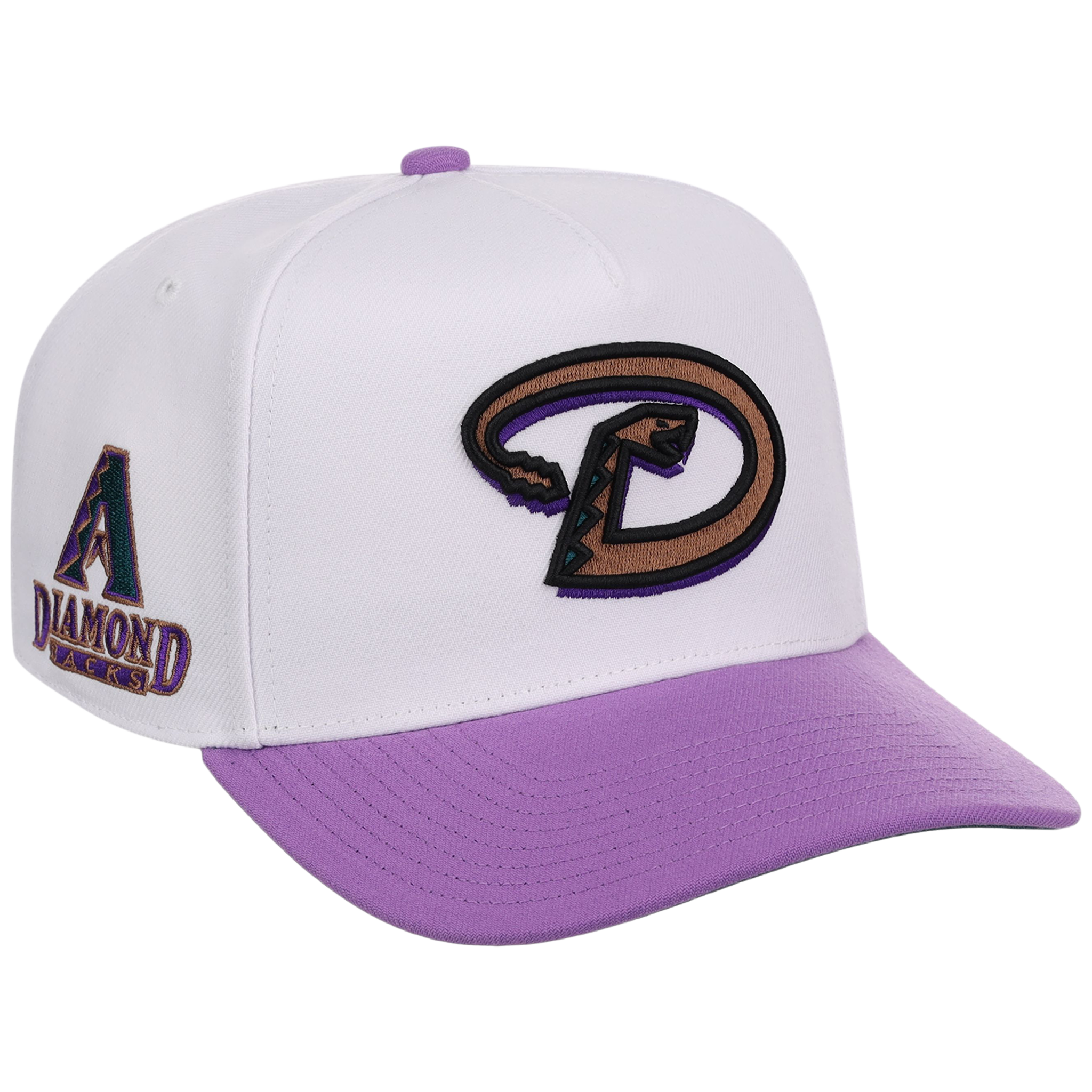 Arizona Diamondbacks Mitchell & Ness MLB 'Era Flip' Heritage Series Pro Pinch - White/Purple