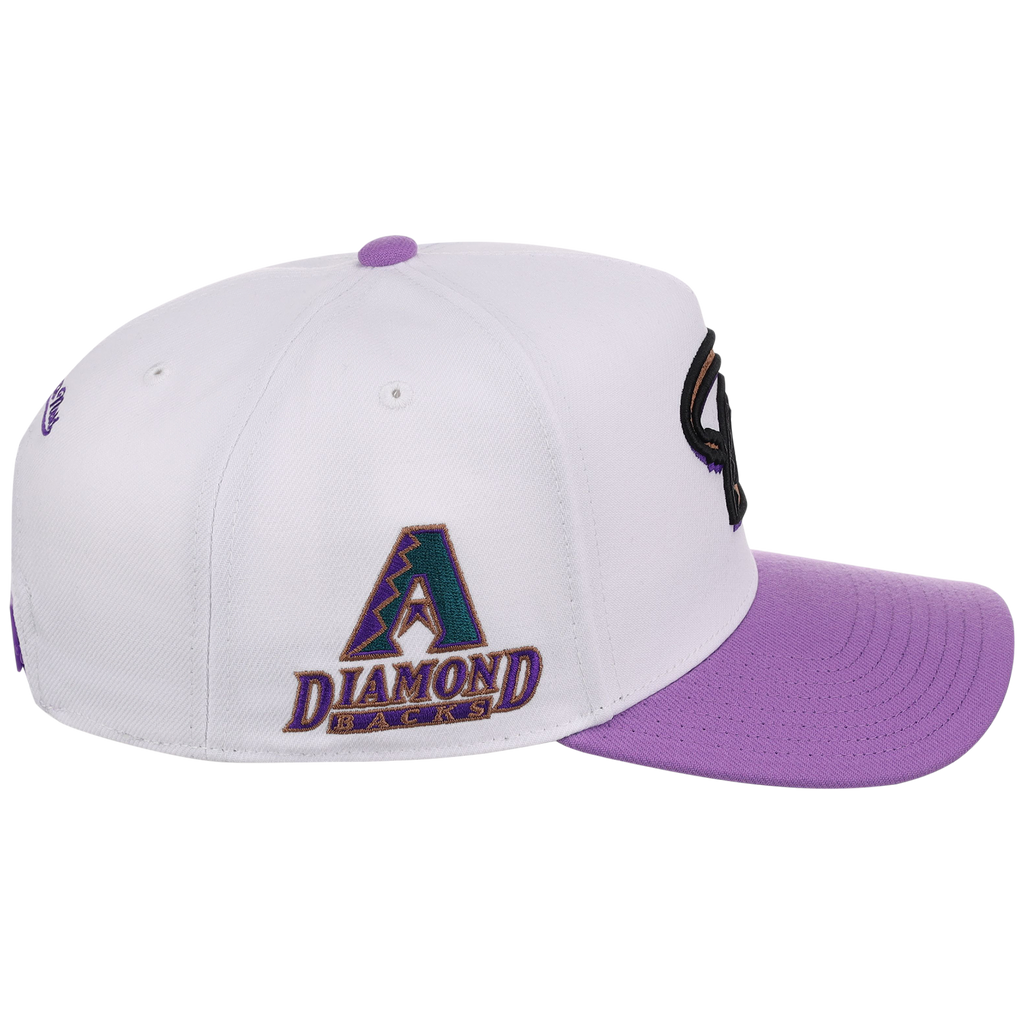 Arizona Diamondbacks Mitchell & Ness MLB 'Era Flip' Heritage Series Pro Pinch - White/Purple