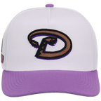 Arizona Diamondbacks Mitchell & Ness MLB 'Era Flip' Heritage Series Pro Pinch - White/Purple