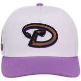 Arizona Diamondbacks Mitchell & Ness MLB 'Era Flip' Heritage Series Pro Pinch - White/Purple