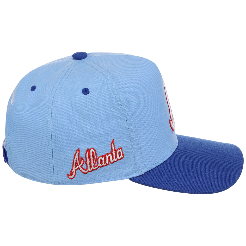 Atlanta Braves Mitchell & Ness MLB 'Era Flip' Heritage Series Pro Pinch - Sky/Royal