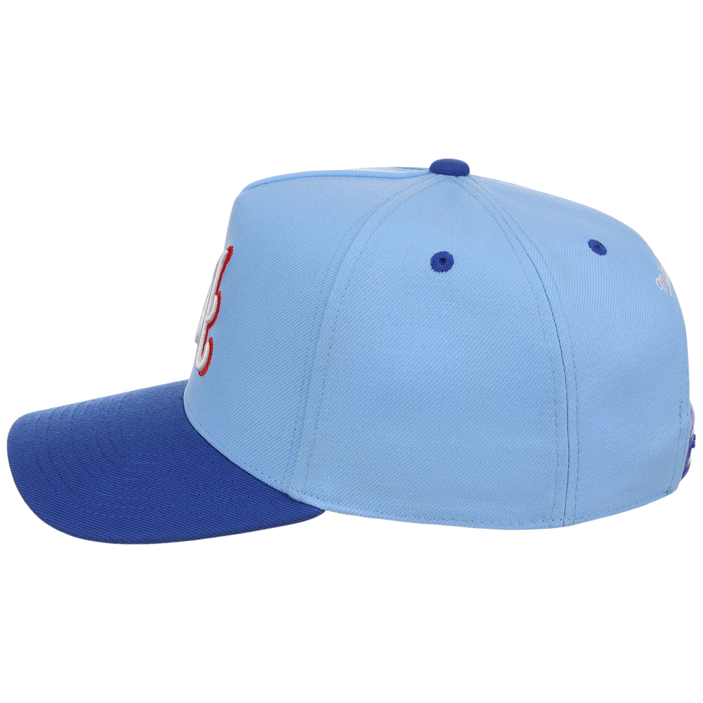 Atlanta Braves Mitchell & Ness MLB 'Era Flip' Heritage Series Pro Pinch - Sky/Royal
