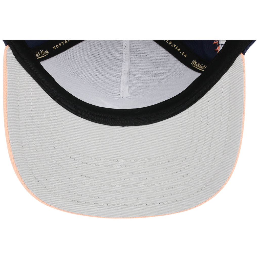 Atlanta Braves Mitchell & Ness MLB 'Era Flip' Heritage Series Pro Pinch - Navy/Peach