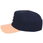Atlanta Braves Mitchell & Ness MLB 'Era Flip' Heritage Series Pro Pinch - Navy/Peach