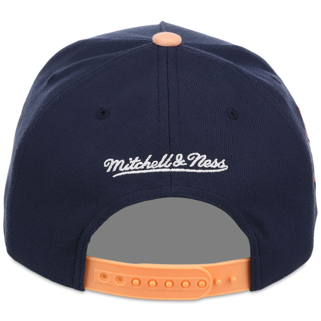 Atlanta Braves Mitchell & Ness MLB 'Era Flip' Heritage Series Pro Pinch - Navy/Peach