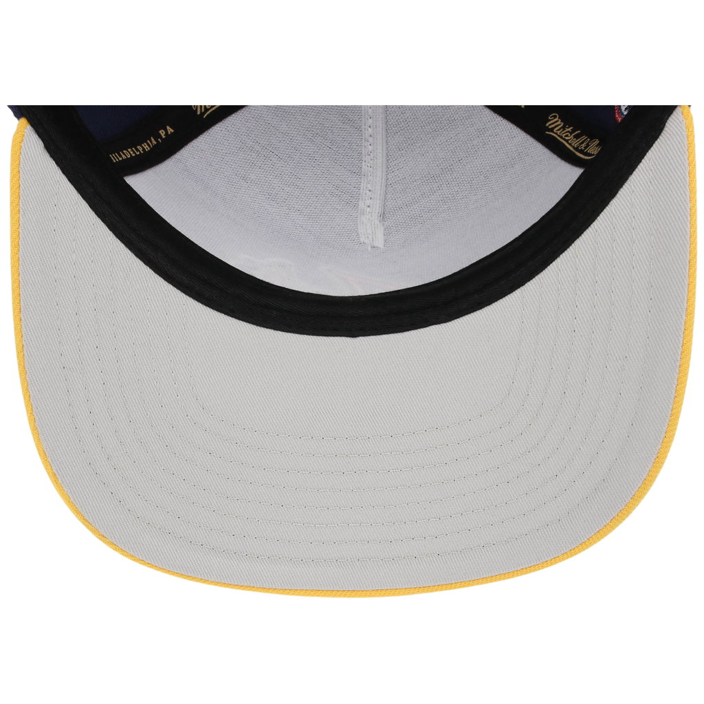 Atlanta Braves Mitchell & Ness MLB 'Era Flip' Heritage Series Pro Pinch - Navy/Yellow