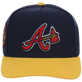 Atlanta Braves Mitchell & Ness MLB 'Era Flip' Heritage Series Pro Pinch - Navy/Yellow