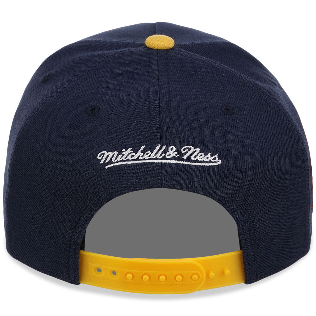 Atlanta Braves Mitchell & Ness MLB 'Era Flip' Heritage Series Pro Pinch - Navy/Yellow