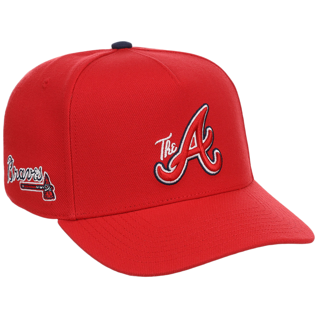 Atlanta Braves Mitchell & Ness MLB 'Era Flip' Heritage Series Pro Pinch - Red/Red