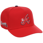 Atlanta Braves Mitchell & Ness MLB 'Era Flip' Heritage Series Pro Pinch - Red/Red