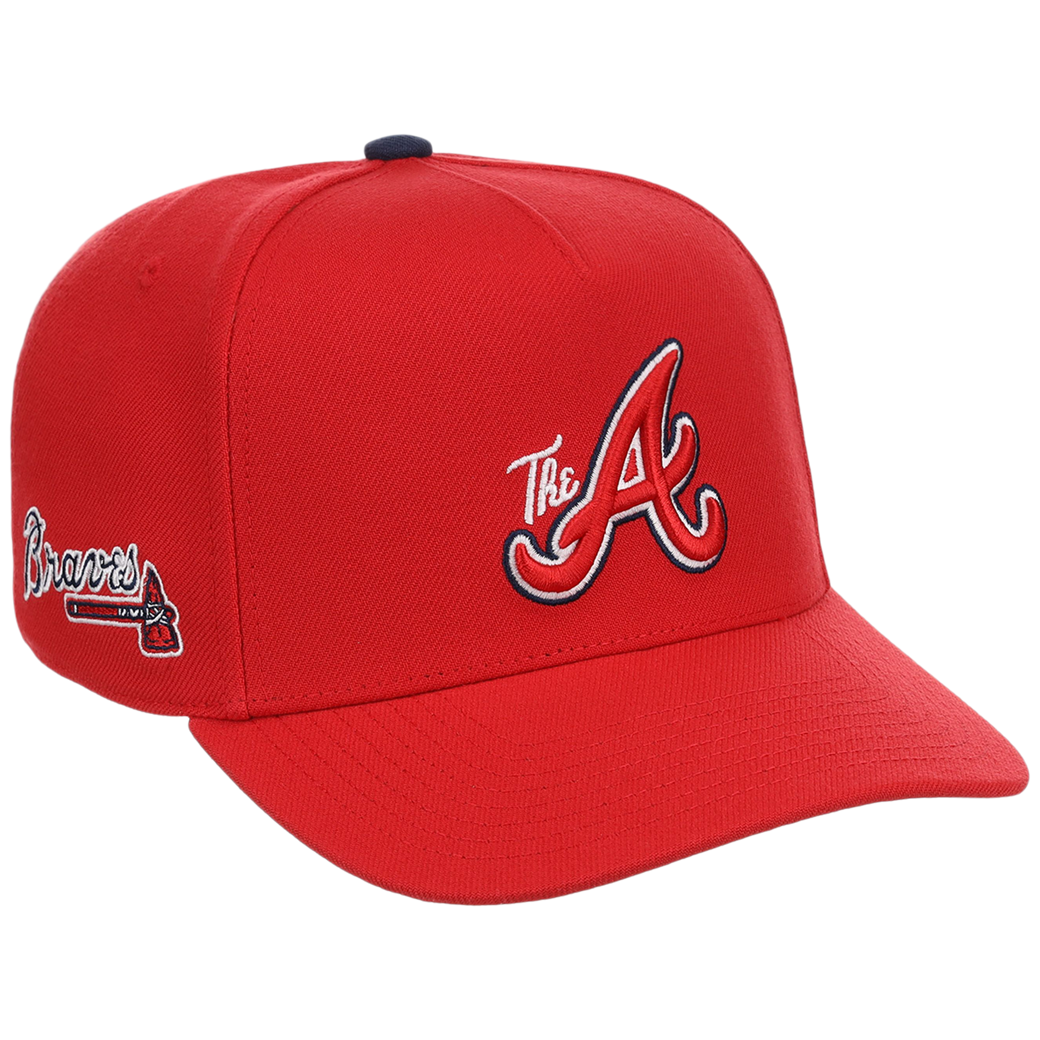 Atlanta Braves Mitchell & Ness MLB 'Era Flip' Heritage Series Pro Pinch - Red/Red