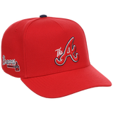 Atlanta Braves Mitchell & Ness MLB 'Era Flip' Heritage Series Pro Pinch - Red/Red