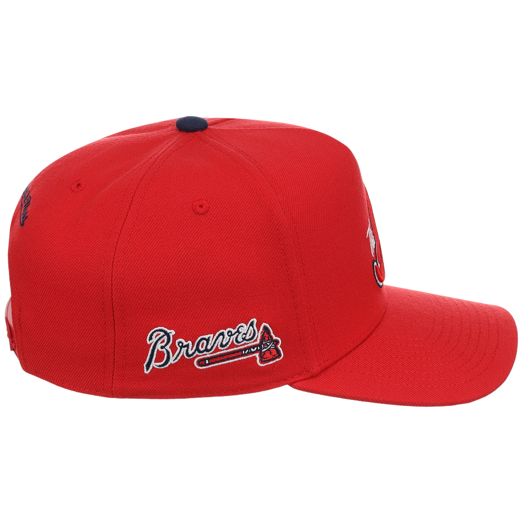Atlanta Braves Mitchell & Ness MLB 'Era Flip' Heritage Series Pro Pinch - Red/Red