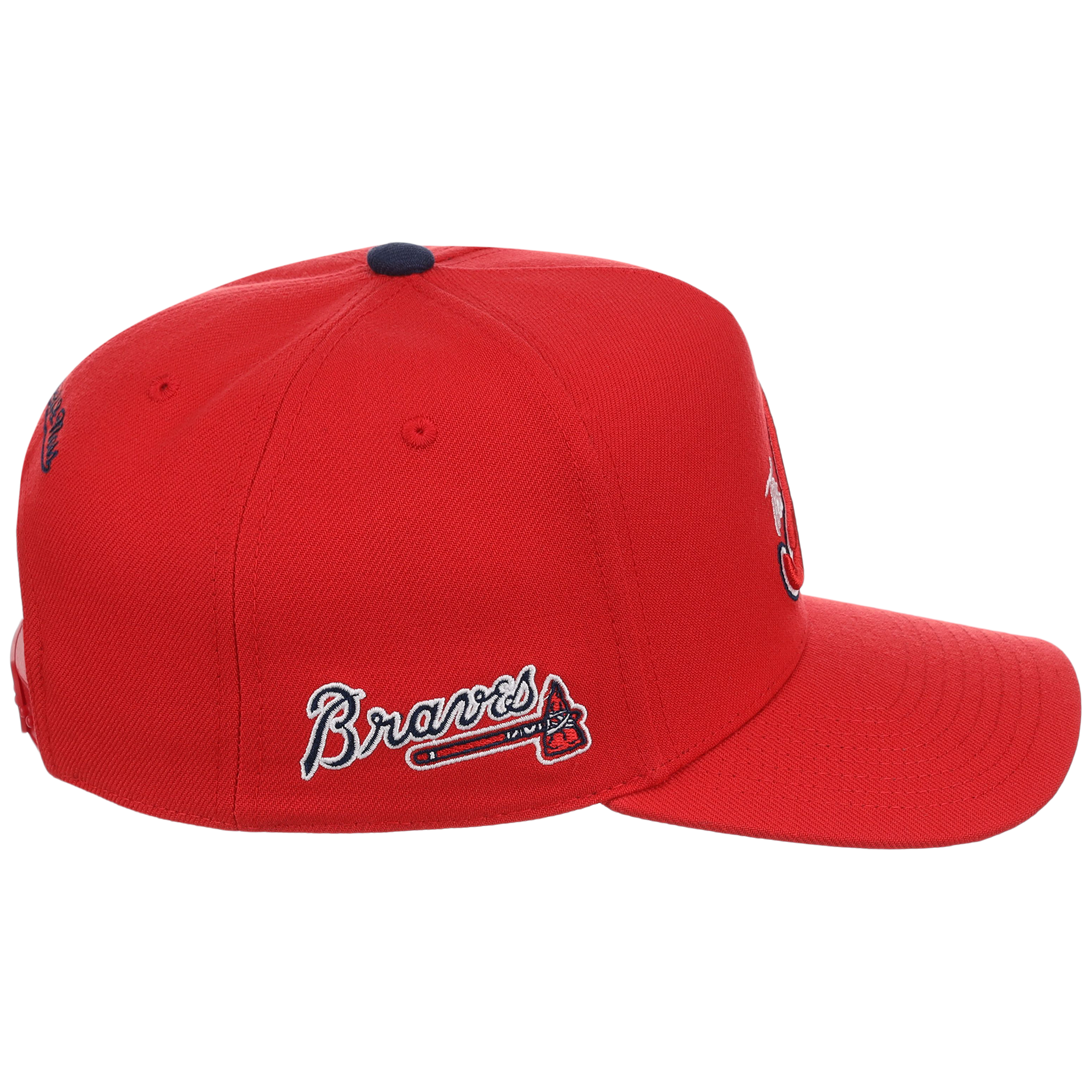 Atlanta Braves Mitchell & Ness MLB 'Era Flip' Heritage Series Pro Pinch - Red/Red