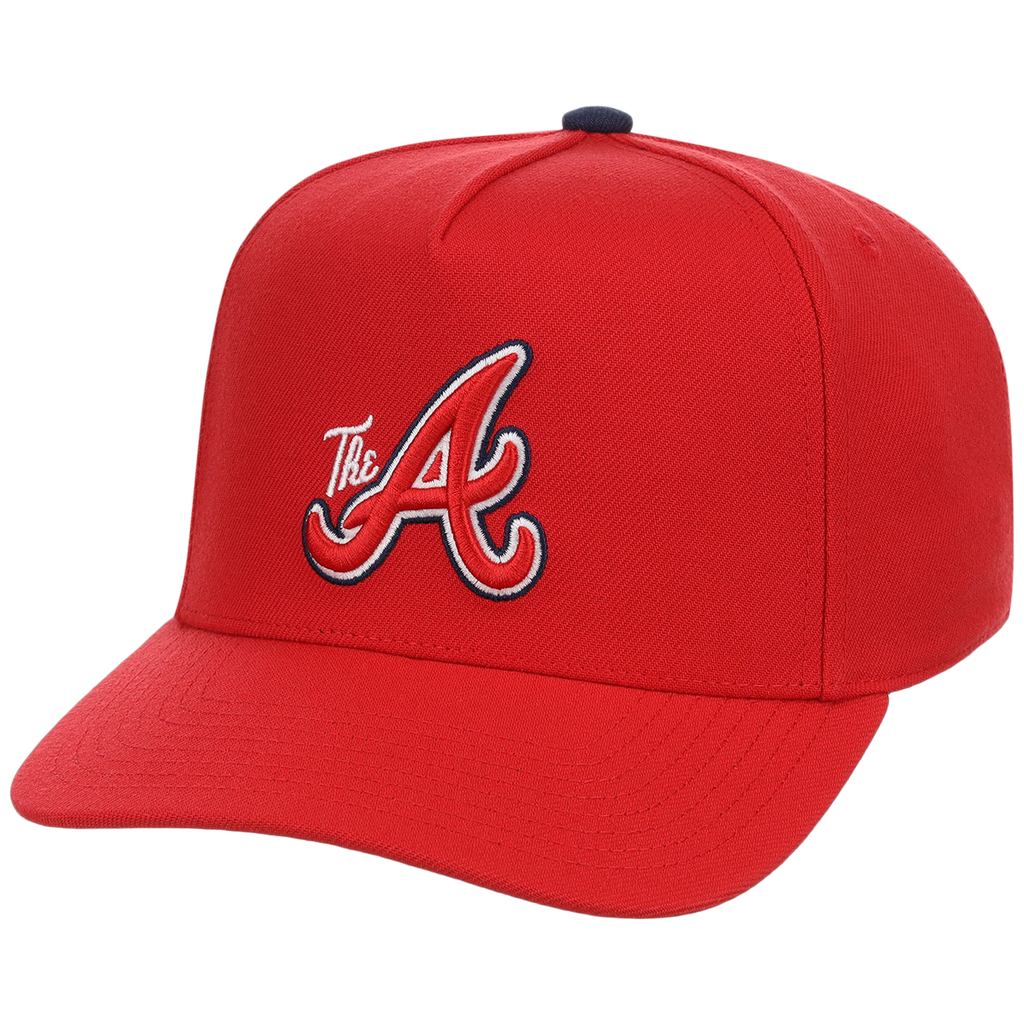 Atlanta Braves Mitchell & Ness MLB 'Era Flip' Heritage Series Pro Pinch - Red/Red