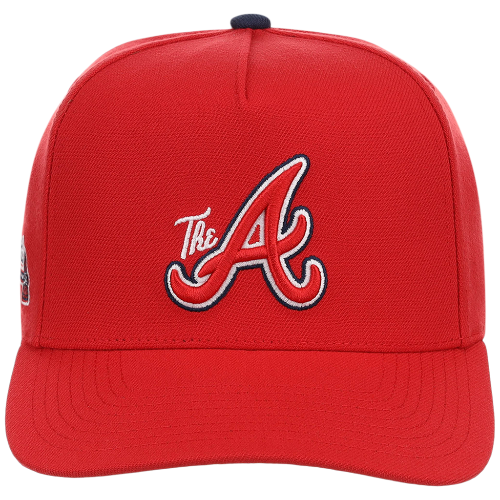 Atlanta Braves Mitchell & Ness MLB 'Era Flip' Heritage Series Pro Pinch - Red/Red