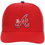 Atlanta Braves Mitchell & Ness MLB 'Era Flip' Heritage Series Pro Pinch - Red/Red
