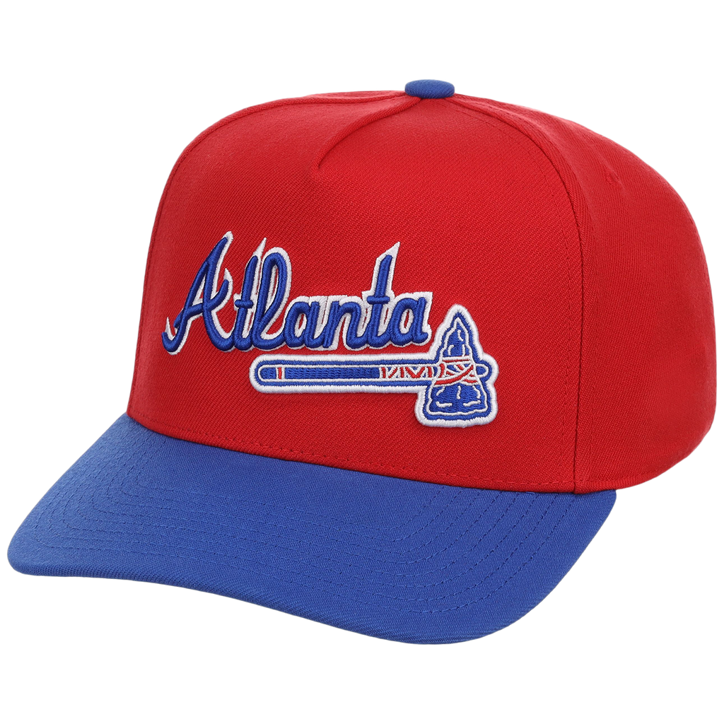 Atlanta Braves Mitchell & Ness MLB 'Era Flip' Heritage Series Pro Pinch - Red/Red