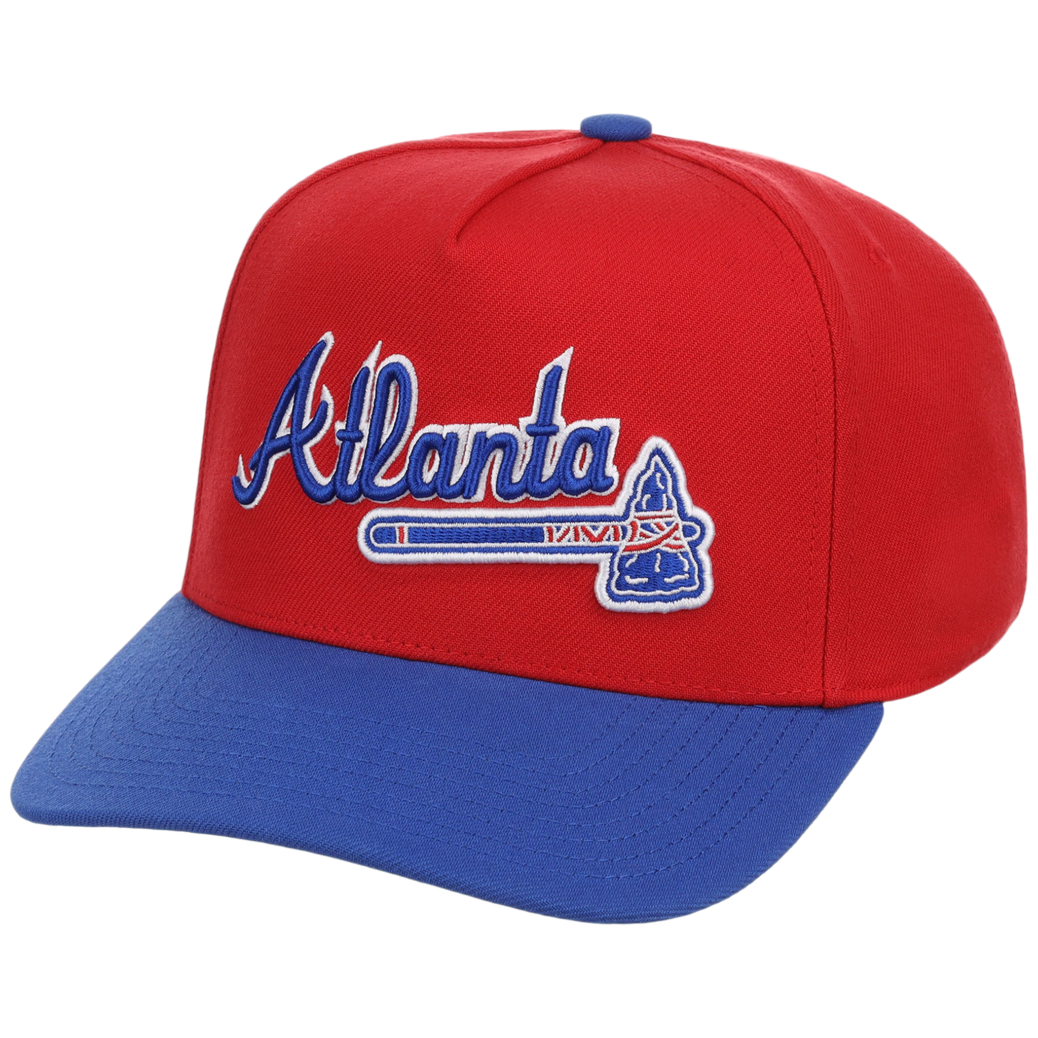 Atlanta Braves Mitchell & Ness MLB 'Era Flip' Heritage Series Pro Pinch - Red/Red
