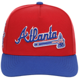 Atlanta Braves Mitchell & Ness MLB 'Era Flip' Heritage Series Pro Pinch - Red/Red