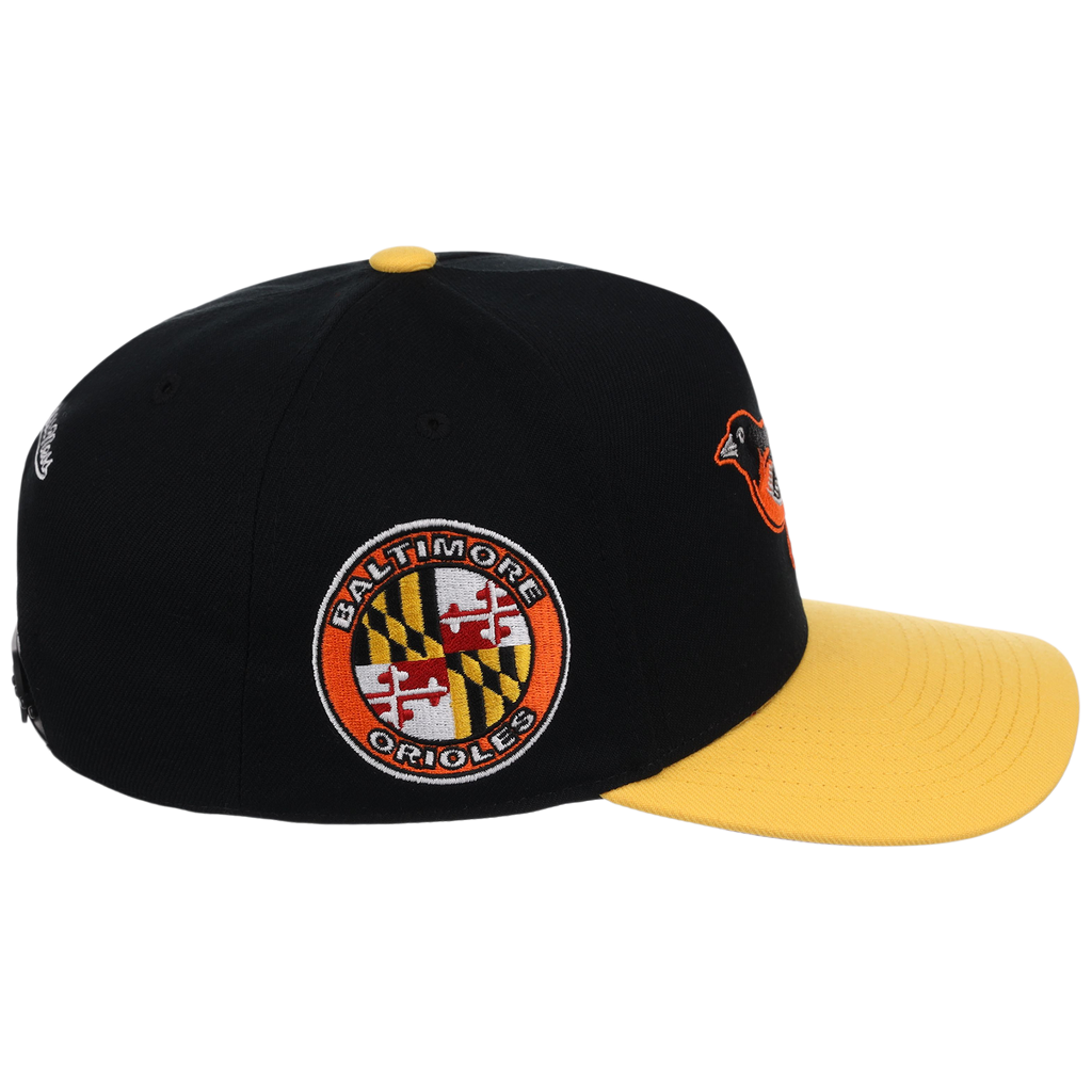 Baltimore Orioles Mitchell & Ness MLB 'Era Flip' Heritage Series Pro Pinch - Black/Yellow