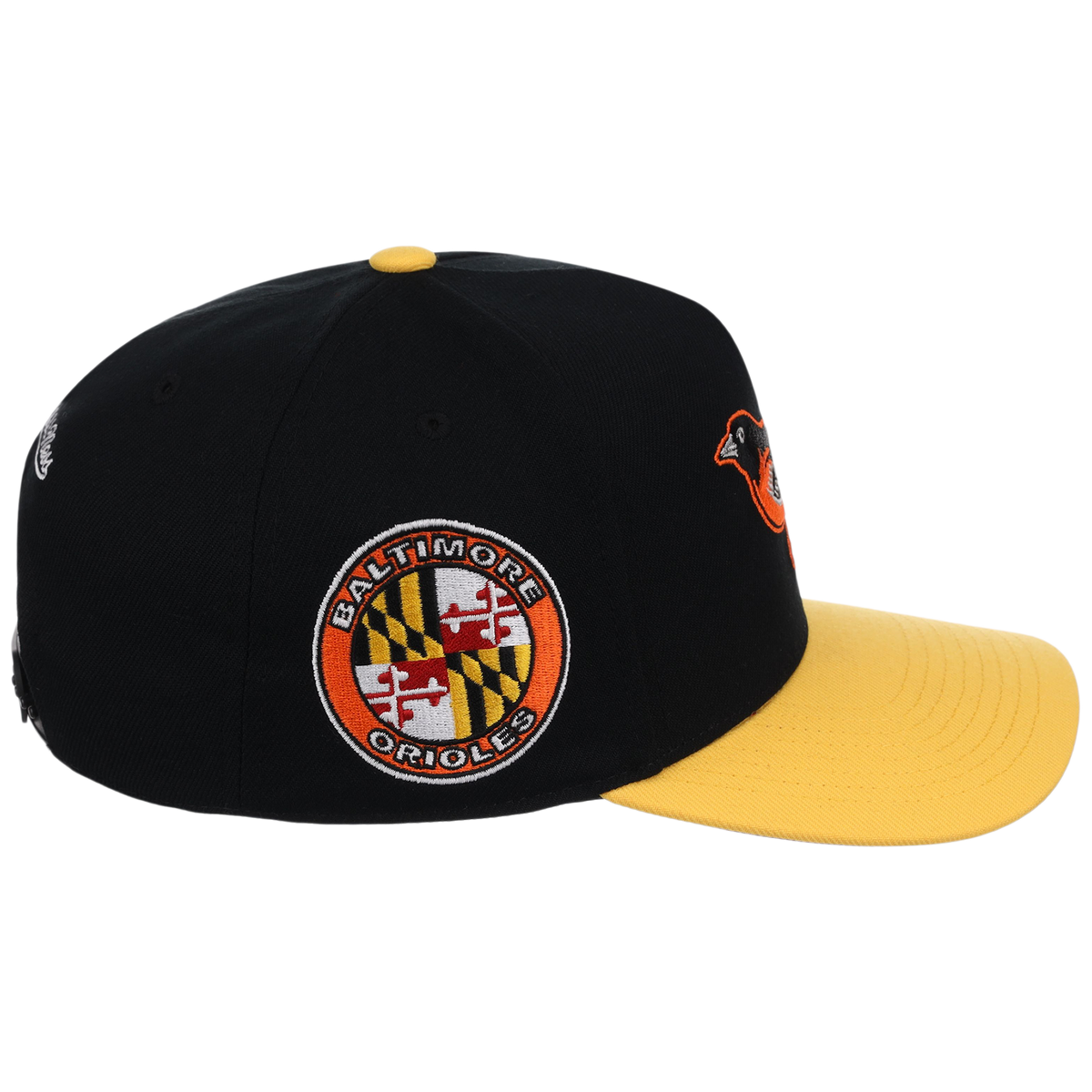 Baltimore Orioles Mitchell & Ness MLB 'Era Flip' Heritage Series Pro Pinch - Black/Yellow