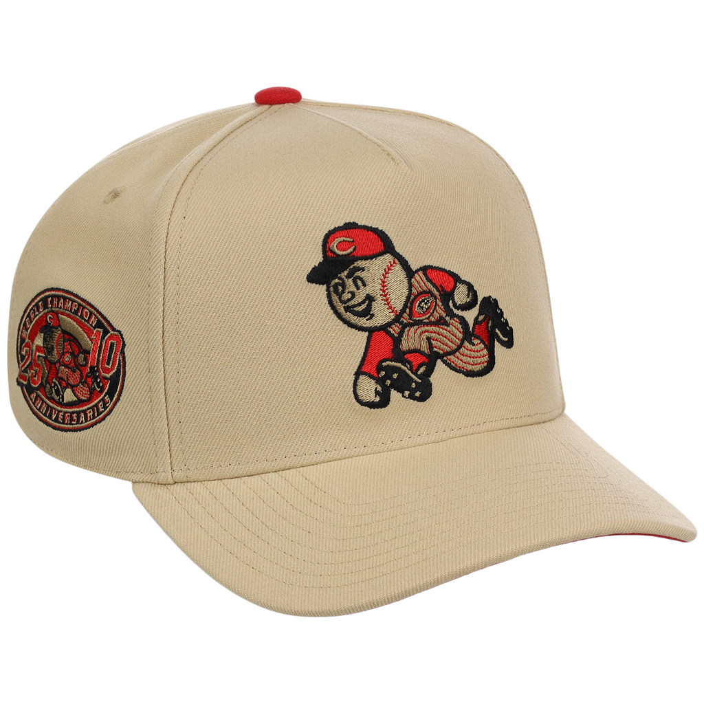 Cincinnati Reds Mitchell & Ness MLB 'Era Flip' Heritage Series Pro Pinch - Cream/Cream