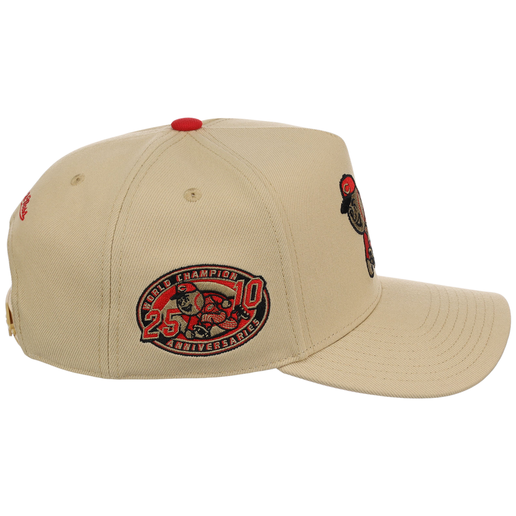 Cincinnati Reds Mitchell & Ness MLB 'Era Flip' Heritage Series Pro Pinch - Cream/Cream