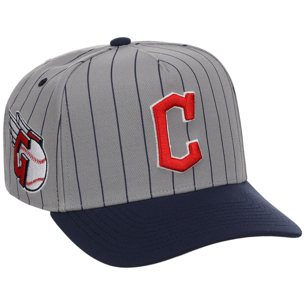 Cleveland Guardians Mitchell & Ness MLB 'Era Flip' Heritage Series Pro Pinch - Grey/Navy