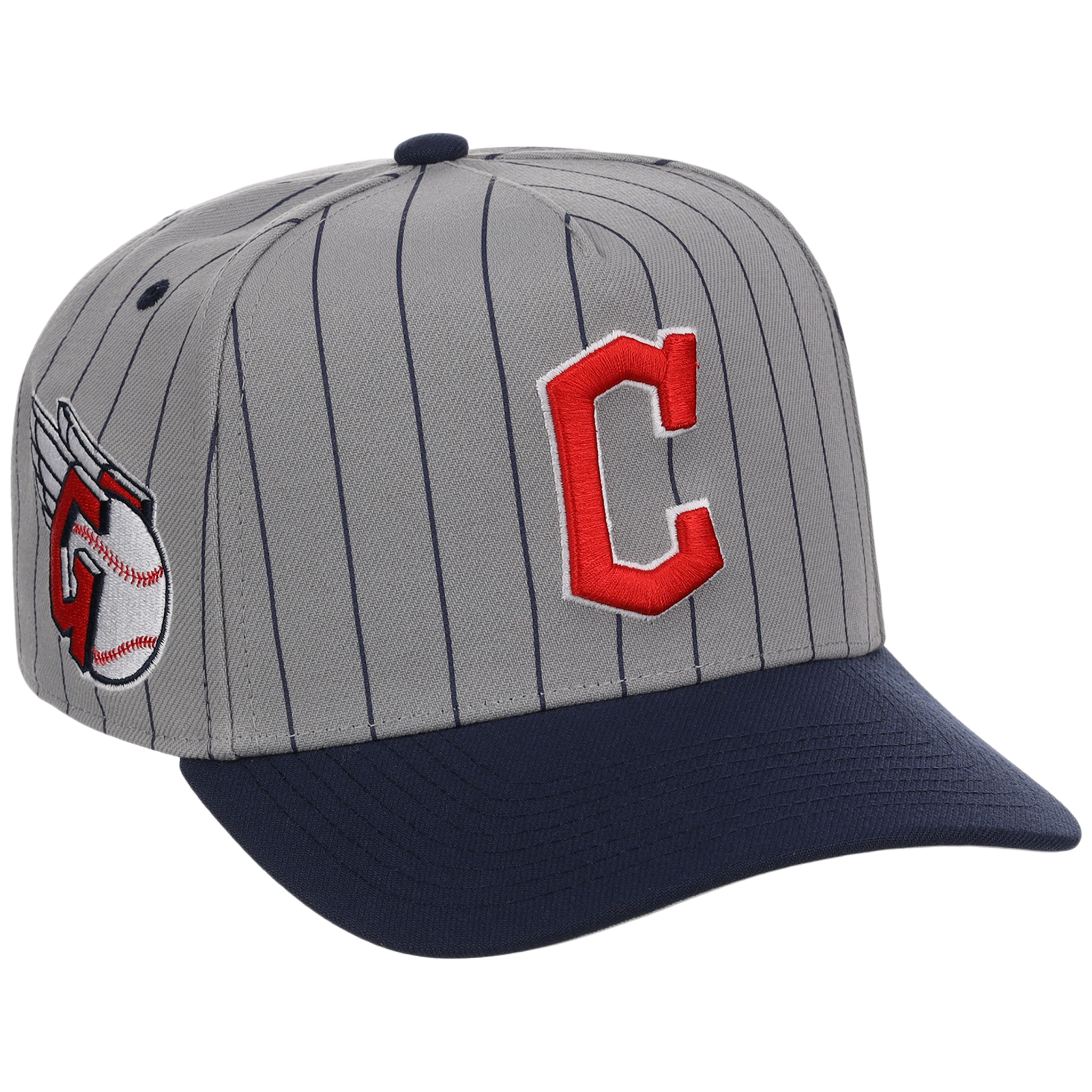 Cleveland Guardians Mitchell & Ness MLB 'Era Flip' Heritage Series Pro Pinch - Grey/Navy