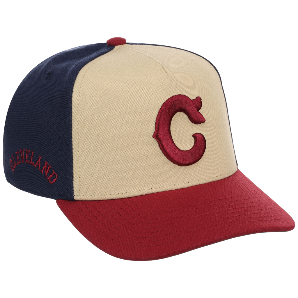 Cleveland Indians Mitchell & Ness MLB 'Era Flip' Heritage Series Pro Pinch - Cream/Maroon